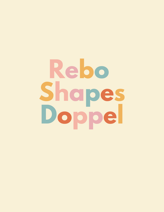 Rebo Shapes Doppelset – 128 magnetische Formen für fantasievolles Spielen und kreatives Gestalten