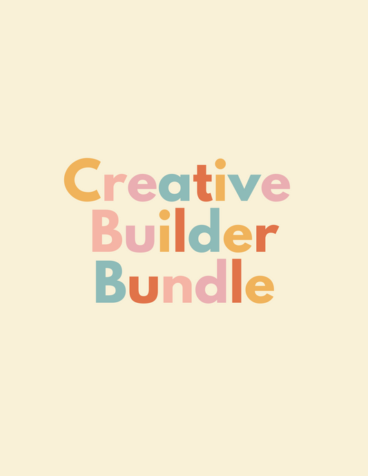 Creative Builder Bundle – Magnetische Rebo Shapes, Buchstaben und Zahlen für kreatives Bauen und Lernen

