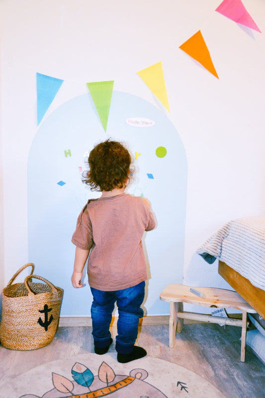 Magnetische Wandsticker Blau 
kreatives Spiel für Kinderzimmer