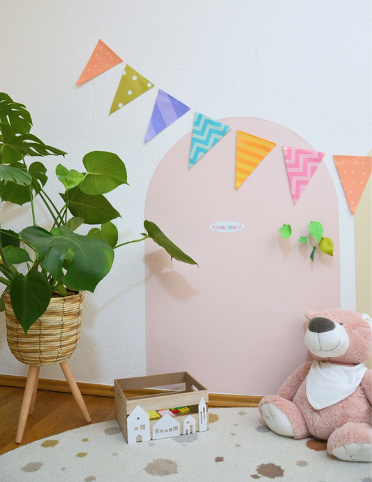 Magnetische Wandsticker Pink – kreatives Spiel für Kinderzimmer
