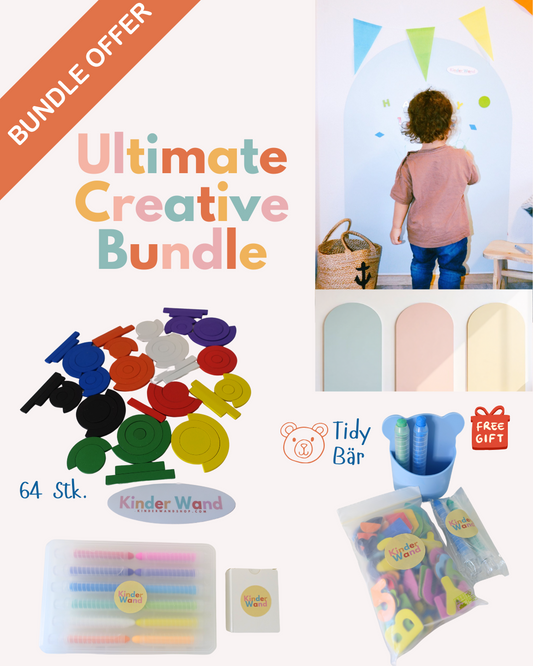 Ultimate Creative Bundle – Komplettset mit magnetischen Wandstickern, Stiften, Formen und Buchstaben für grenzenlosen Spielspaß

